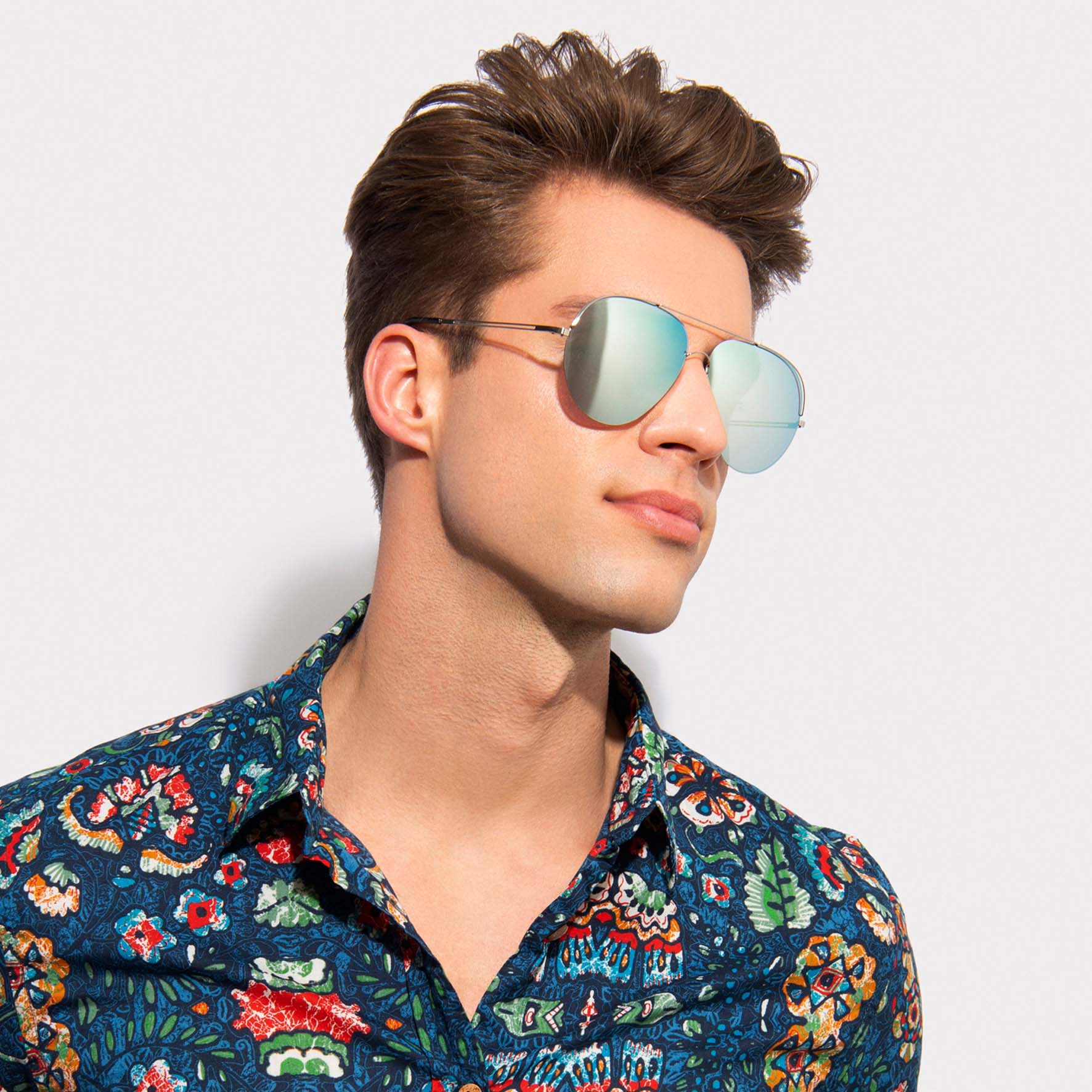ZERO 17 Baby Blue Mirror - Luxury Sunglasses, Designer Sunglasses